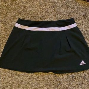 purple and black tennis skirt